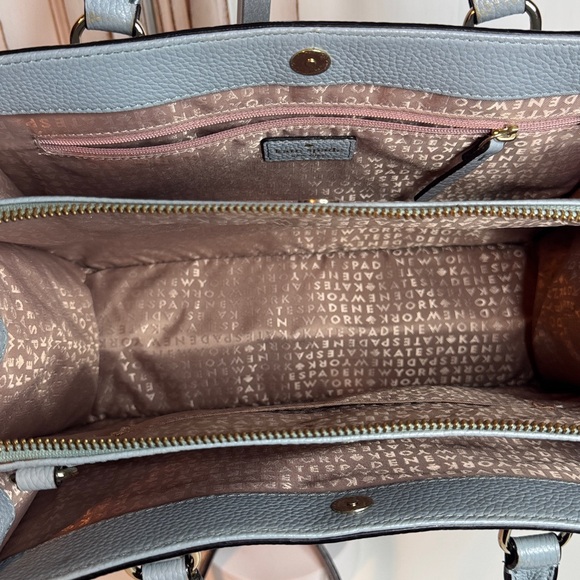 Kate Spade Mulberry Street Lise Blue Satchel Crossbody Handbag - Picture 3 of 3